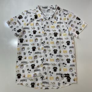 San Diego Padres Shirt Button Jack in the Box Hawaiian MLB Giveaway Shirt BDA M